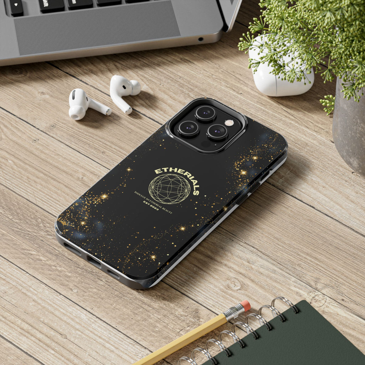 Aesthetic Case - Golden Black