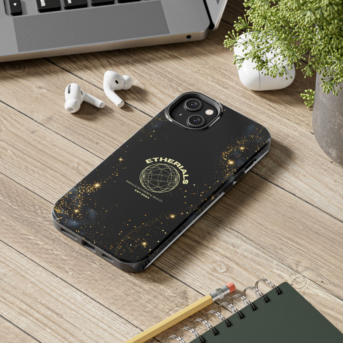 Aesthetic Case - Golden Black