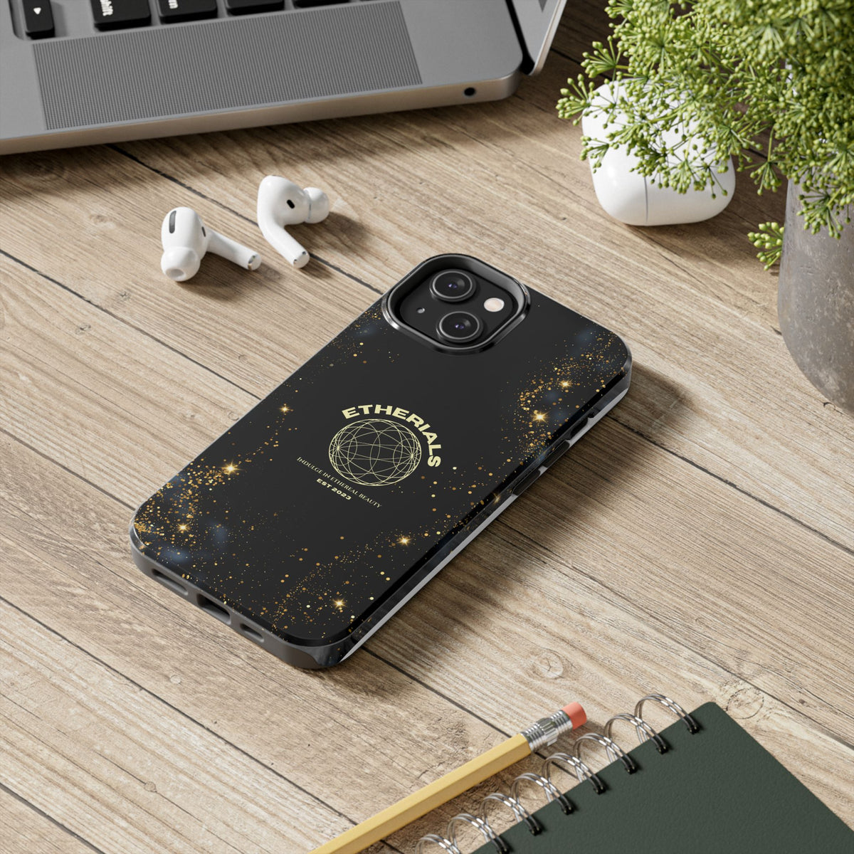 Aesthetic Case - Golden Black
